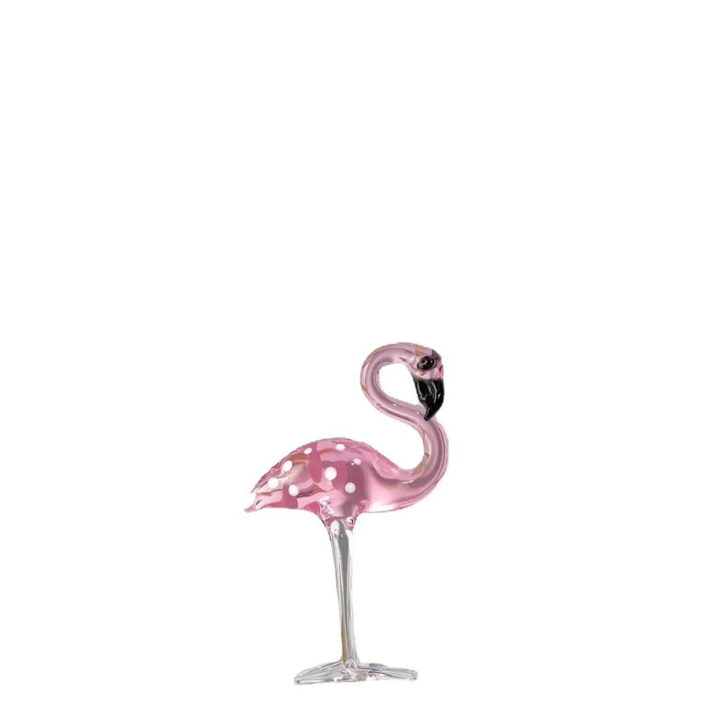 Pink crystal flamingo decorative ornament with modern style for home and gift use