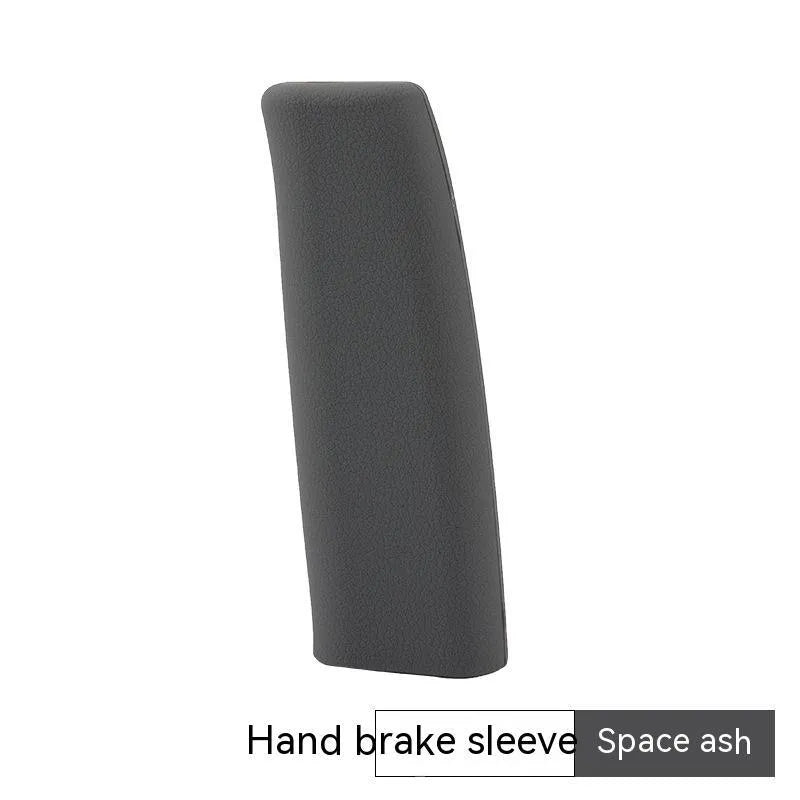Silicone handbrake sleeve for manual cars in black, grey, beige, red, and blue colours