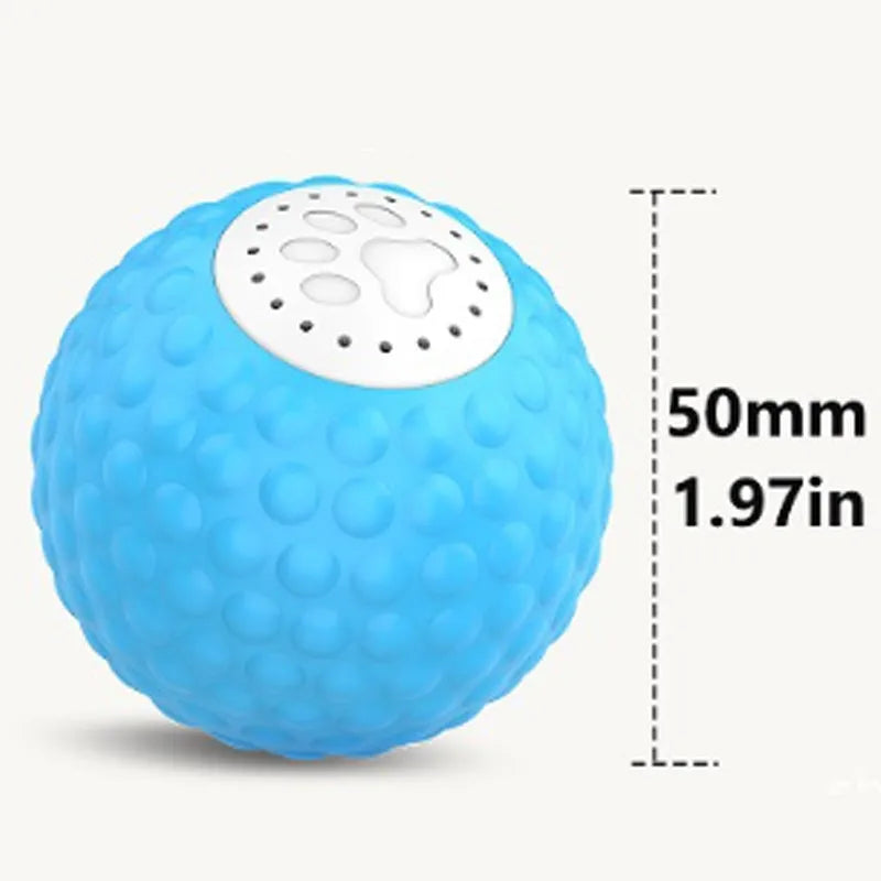 Remote control cat ball in blue, green and yellow colours with rolling motion and sound features