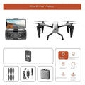 KS66 black and white alloy drone with camera and remote control on grass