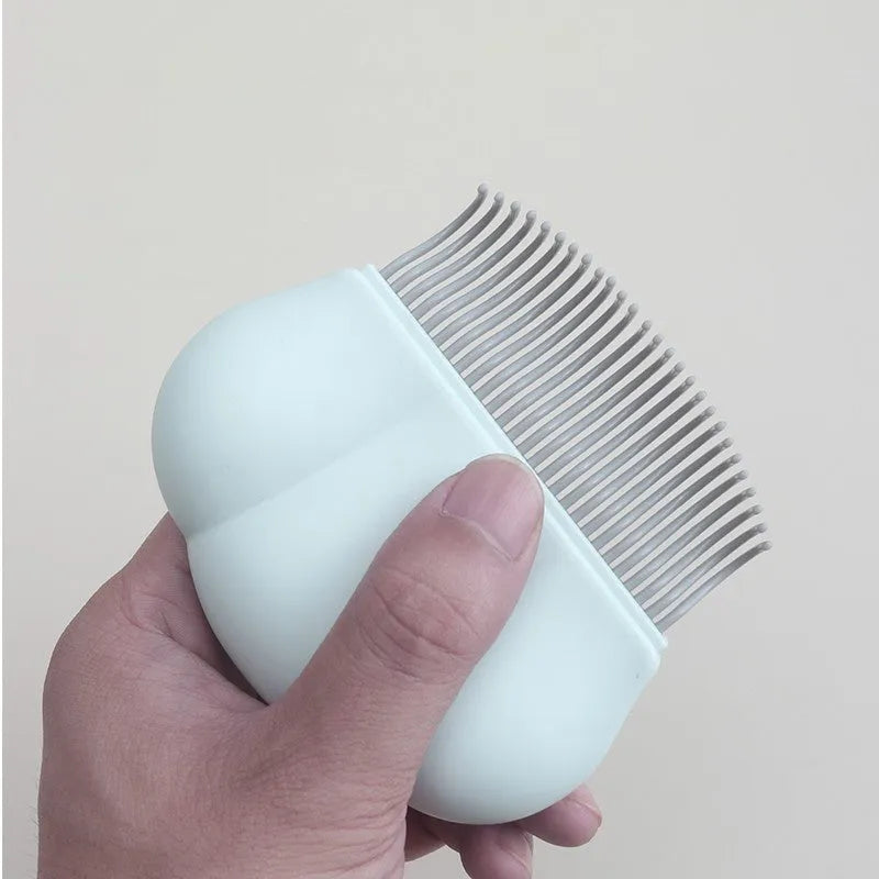 Paw Soft deshedding brush in blue, pink or white for grooming cats dogs bunnies