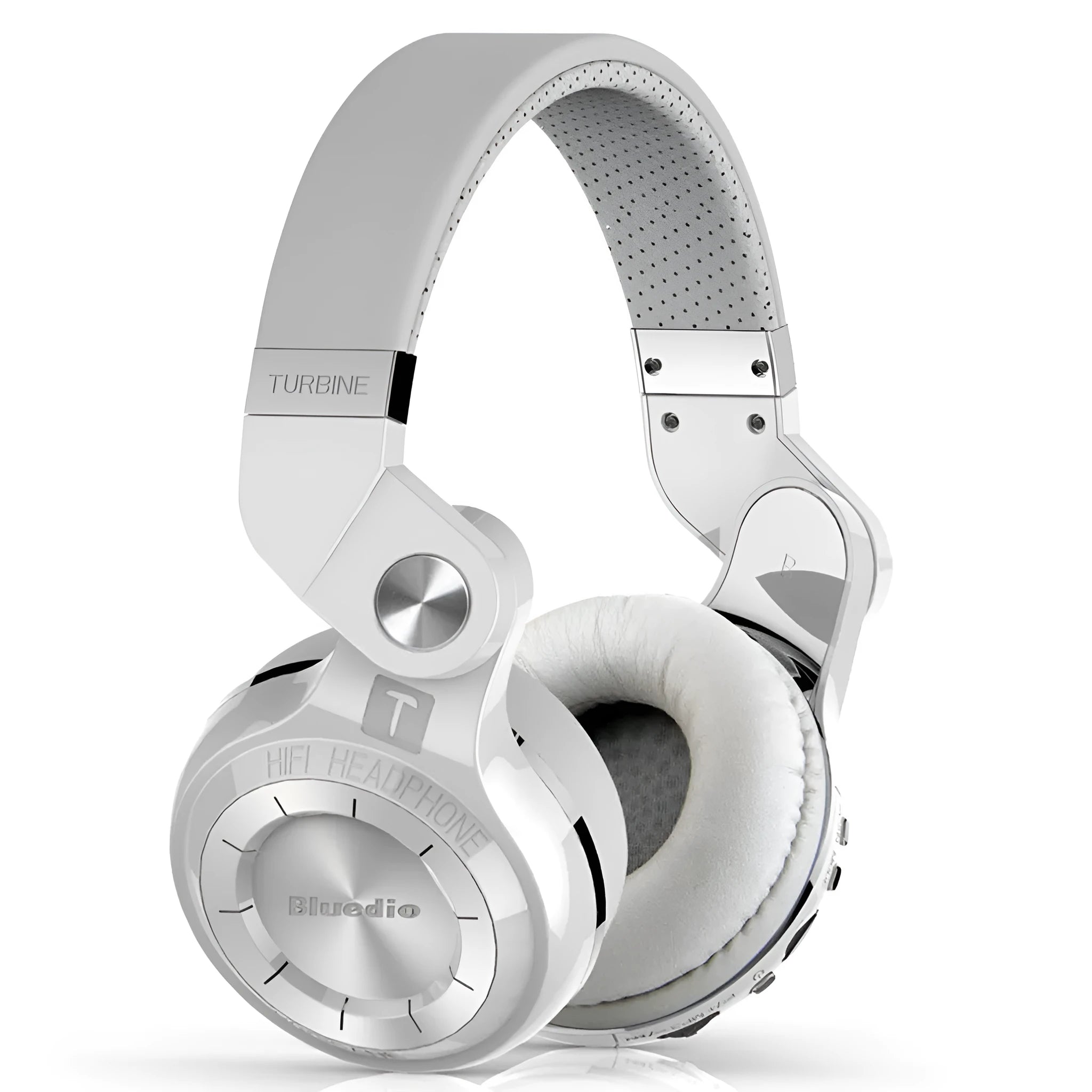Black Bluetooth earbuds showing card plug-in storage design and separate silicone eartips.
