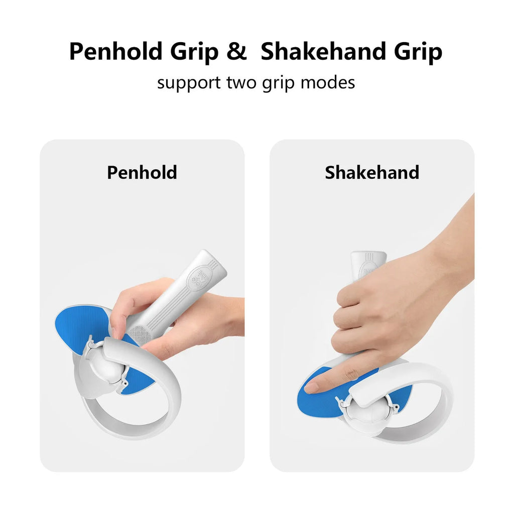 Red and blue plastic silicone table tennis racket handle grip for Pico 4 VR controllers