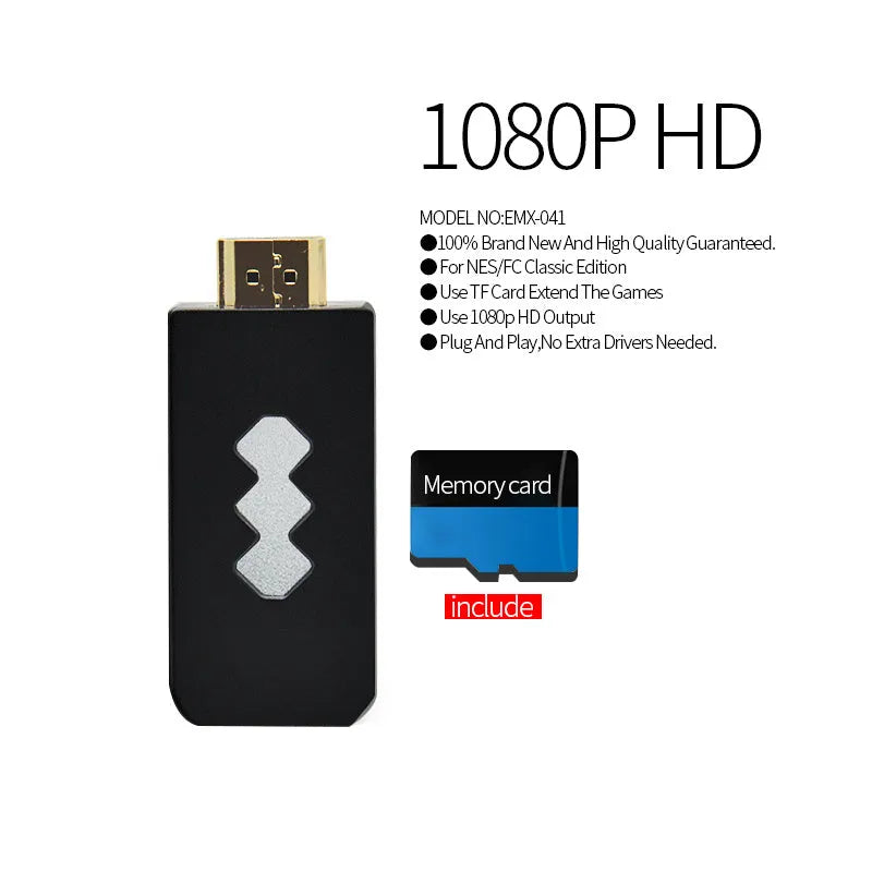 4K HDMI video game console with two black wireless controllers on a table