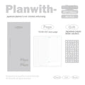 Embossed daily meter book with white cow paper pages in blue, gray, protective, purple, or white cover