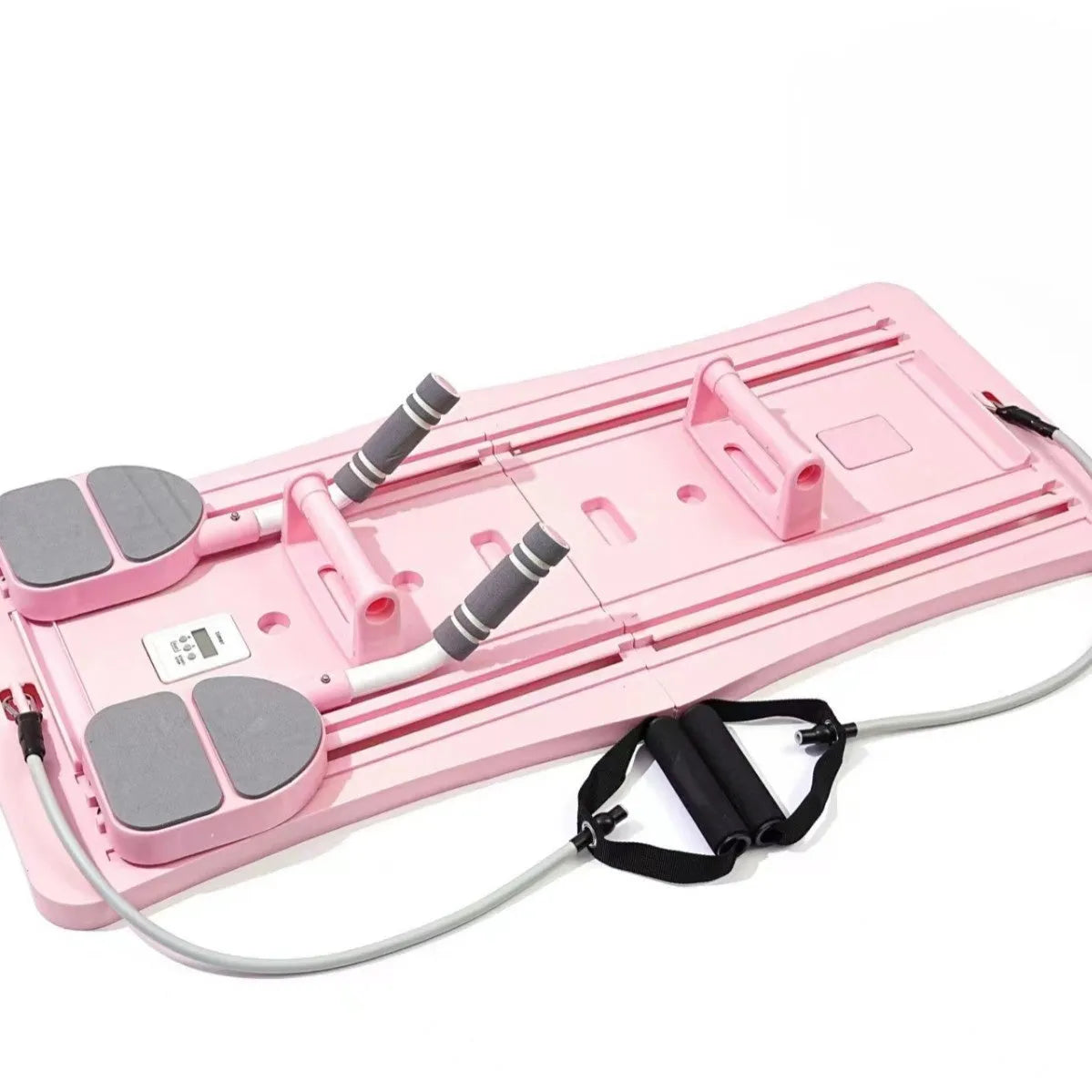 Purple foldable PP plastic fitness belly panel board for supine home workouts.