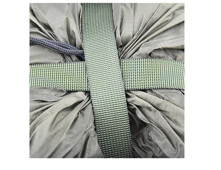 Outdoor camping sleeping bag compression bag in nylon silicon-coated fabric with drawstring, available in multiple colours, 18cm diameter