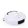Lazy Smart Robot Vacuum Cleaner in blue on a hard floor