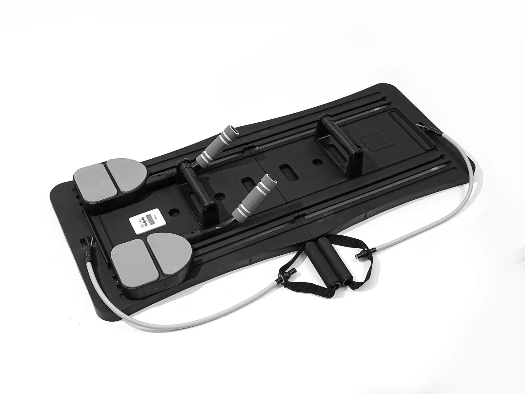 Purple foldable PP plastic fitness belly panel board for supine home workouts.