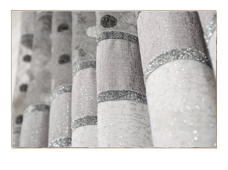 Custom blackout curtain panel available in multiple widths with hook, Korean hook, or ring hanging styles