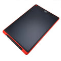 LCD electronic handwriting board for children in blue colour with stylus pen on screen.