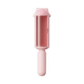 Blue reusable pet hair remover tool with self-cleaning base for furniture and carpets