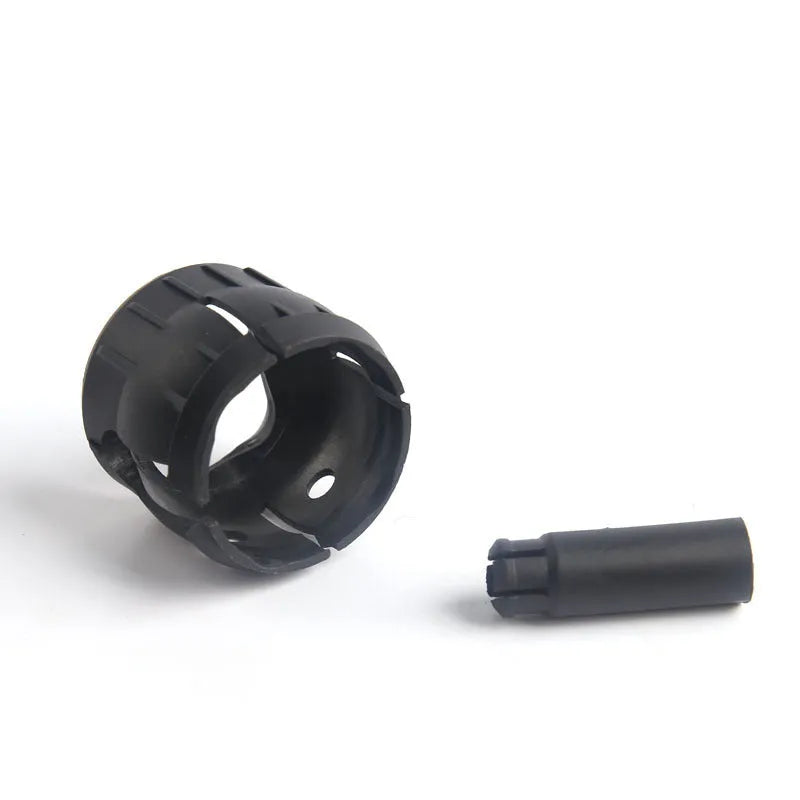 Black plastic Vauxhall Opel Saifeili gear lever accessory set, dimensions 3cm by 2cm by 1cm.