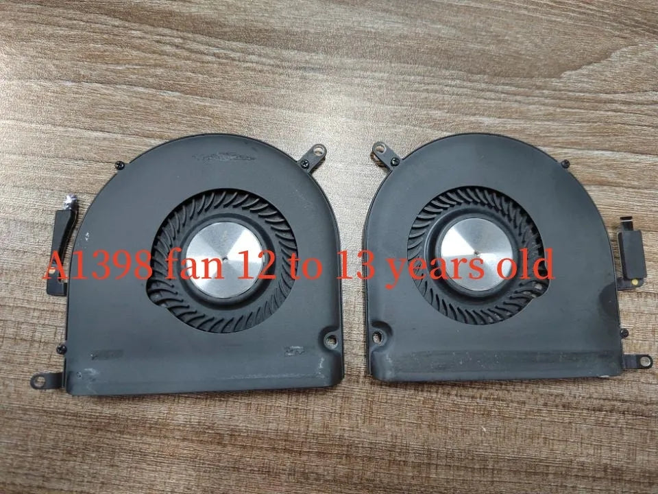 A1398 MacBook Pro laptop cooling fan replacement pair for 12-inch and 13-15 inch models
