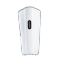White plastic calf massager with mechanical controls and USB Type-C connection port