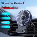 W5 black car magnetic wireless charger 15W compact bracket for vehicle use