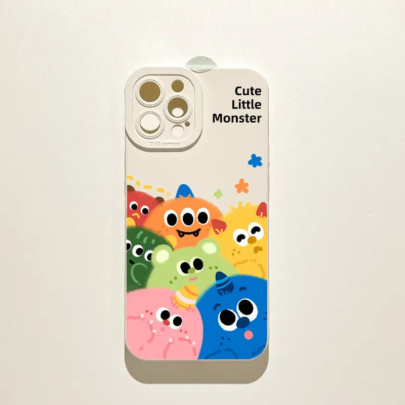 Cartoon cute animal printed TPU anti-drop phone case for iPhone 15, showing Flower Panda design on a white iPhone