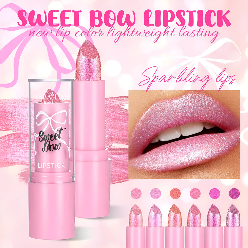 XINGX Sweetheart Bow Diamond Lipstick in six colour shades from the Starlight Diamond series.