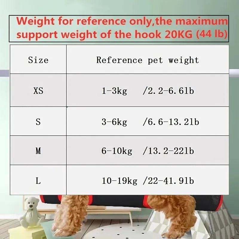 Pet grooming hammock restraint bag for cats and dogs hanging for nail cutting and bathing