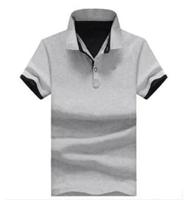 Men's Casual Fashion Stand Collar Polo Shirt in 100% Cotton with Size Range M to 4XL for Everyday Wear Black Orange Blue Gray Red White Options