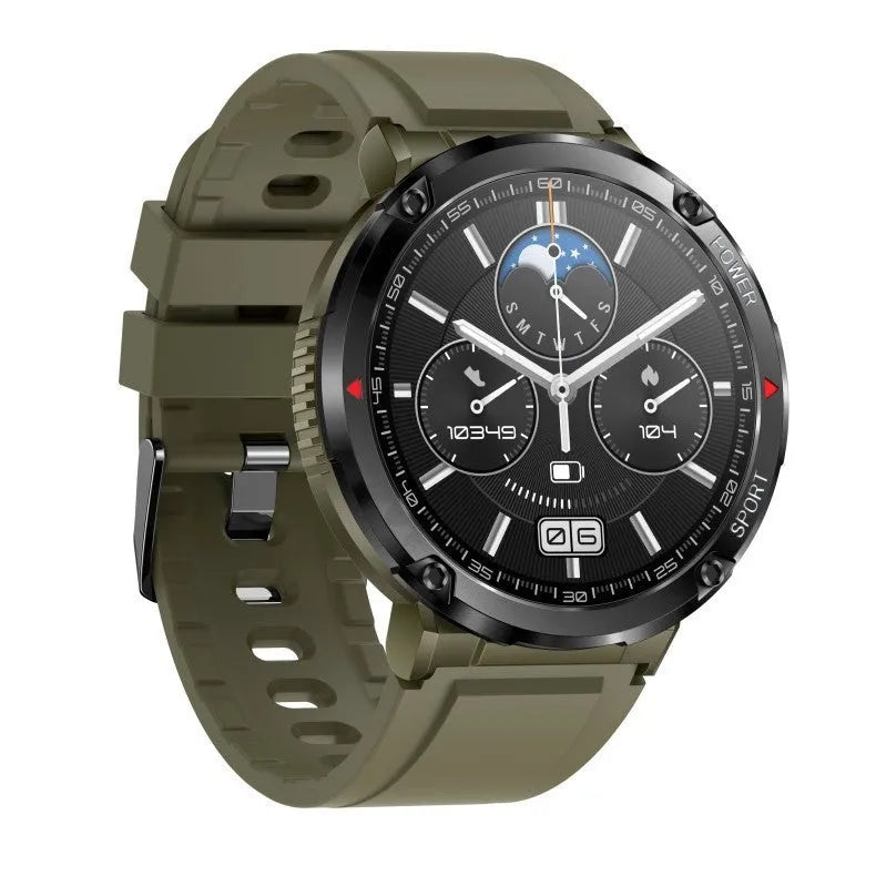 T30 Smart Watch with black silicone strap showing IPS screen displaying time and heart rate.