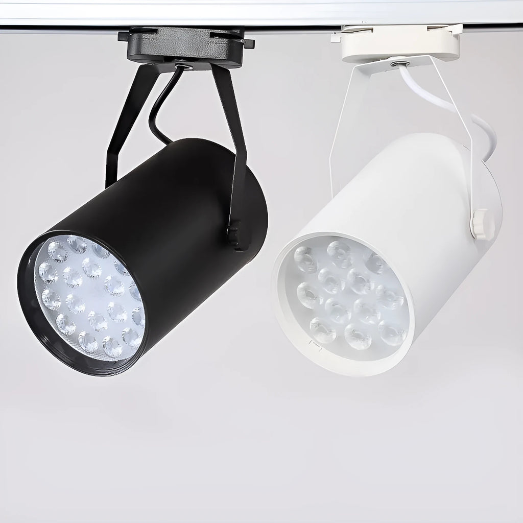 LED track spotlight with open-mounted slide design in modern simplicity style for retail lighting