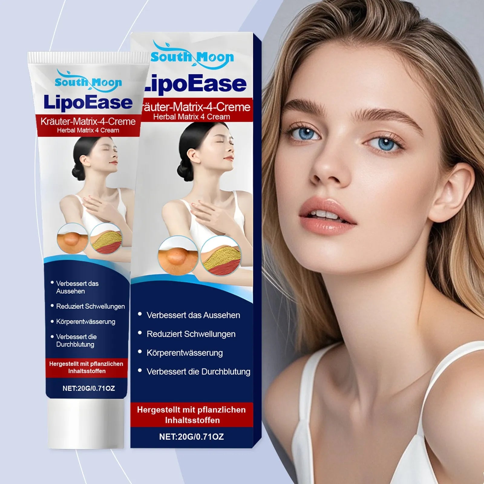 Body Comfort Skin Appearance Care Cream 20g tube with mint and ginseng ingredients