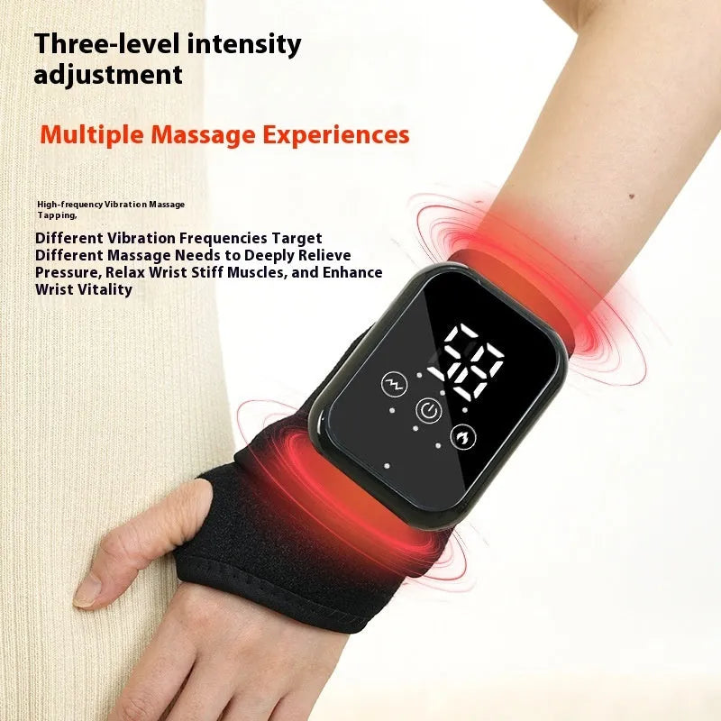 Electric heating ankle sleeve in black or grey colour with 8W power for joint support