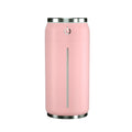 220ml USB car humidifier in black with 141x64x64mm dimensions, ABS PP build, mini light and fan included