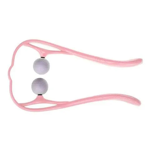 Hand roller neck massager with 3D floating-point bionic finger design in blue colour