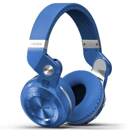 Bluedio T2 Plus on-ear wireless Bluetooth headphones in black, blue, red, or white colours