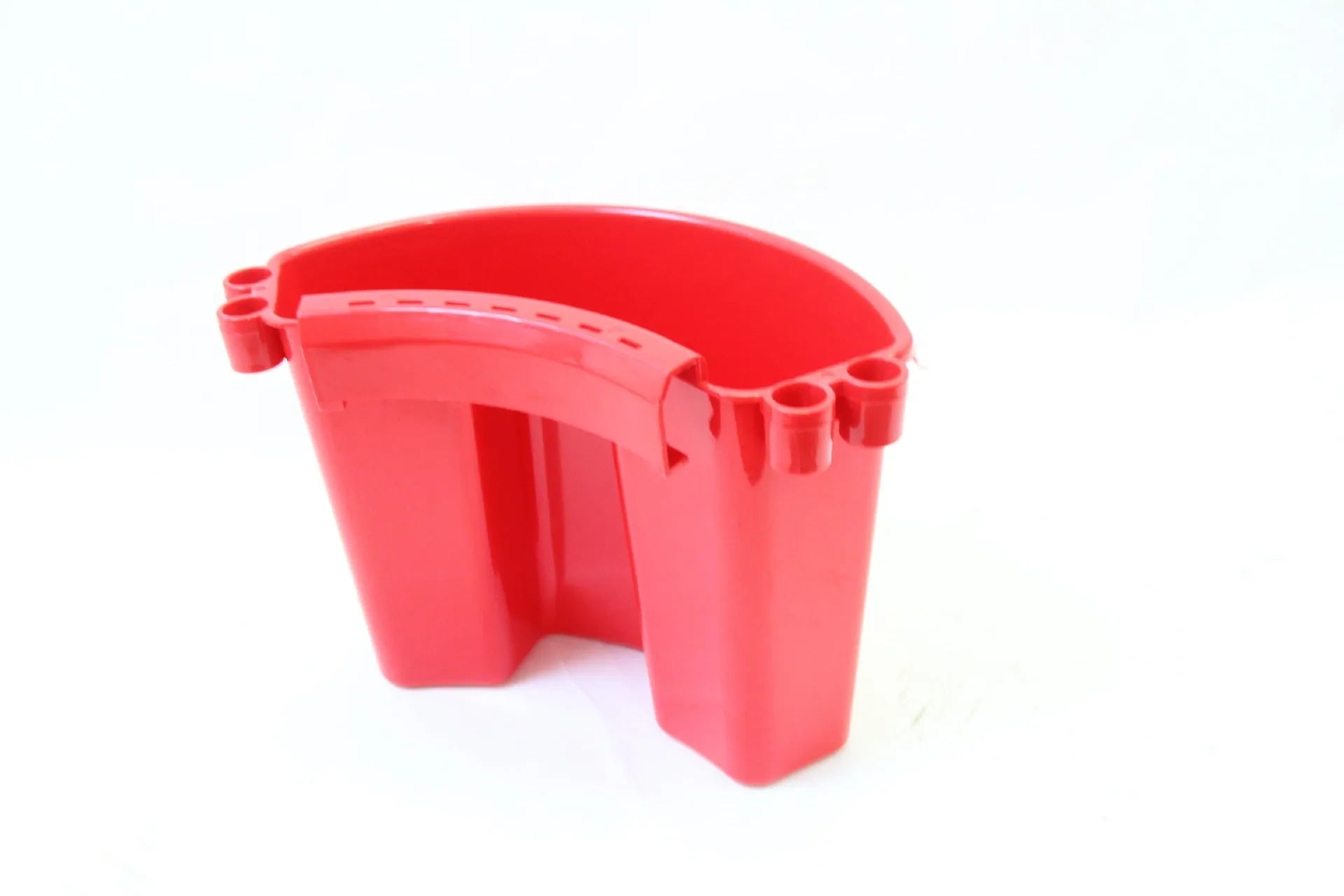 PP plastic car wash bucket in available colours: black, blue, pink and red