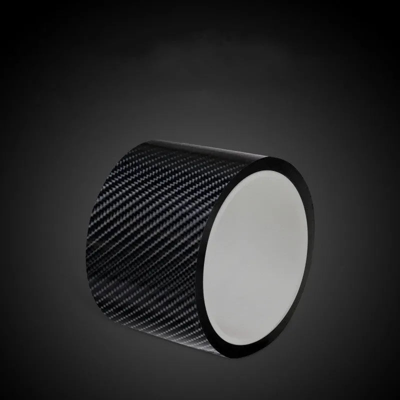 General Car Door Sill Strip Anti-Stepping Bumper Film in Carbon Fiber 5D Style Protective Anti-Collision Film for Vehicle Door Edge 3cm 5cm 7cm 10cm Width Options Multiple Lengths 3m 5m 10m Self-Adhesive Universal Fit Protective Trim