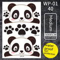 Car front bumper scratch blocking sticker with cartoon anime pattern in 30cm length option