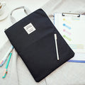Winner solid colour large capacity nylon A4 file package with zipper closure and double strap in twelve colours