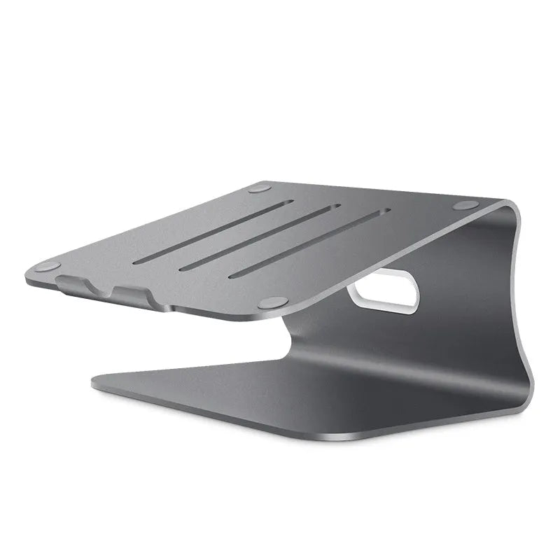 Aluminium notebook cooling bracket with rotary mechanism in silver and grey colour options