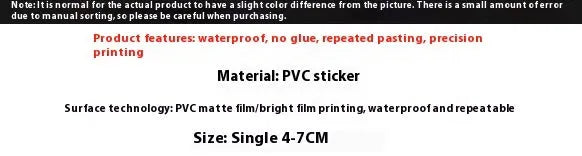 Fresh candy small object decorative waterproof stickers in cute style for journal and account decoration