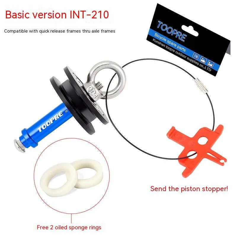 Aluminium alloy bicycle chain holder tool for washing and tensioning maintenance