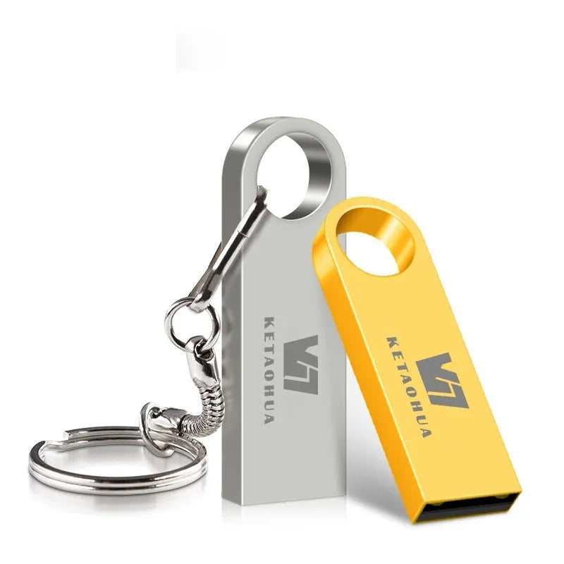Customisable silver metal car-shaped USB flash drive on a white background.