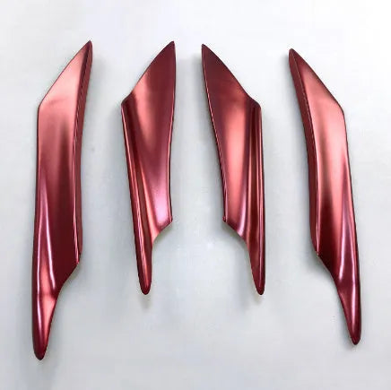 Carbon fibre pattern bumper blade spoiler for car front bumper mounting