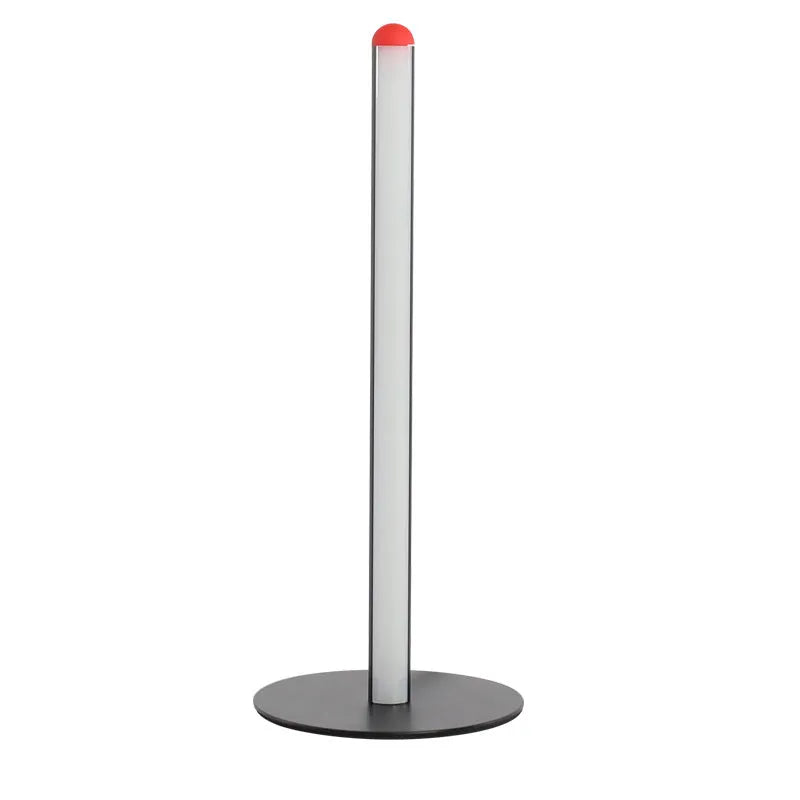 Vertical aluminium alloy table lamp with USB cable in modern simple design