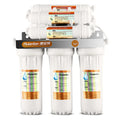 White plastic water purifier filter for direct drinking from tap water