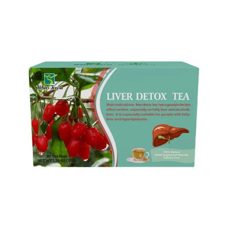 Box of herbal substitutional tea containing 50g of medicinal food homology tea leaves.