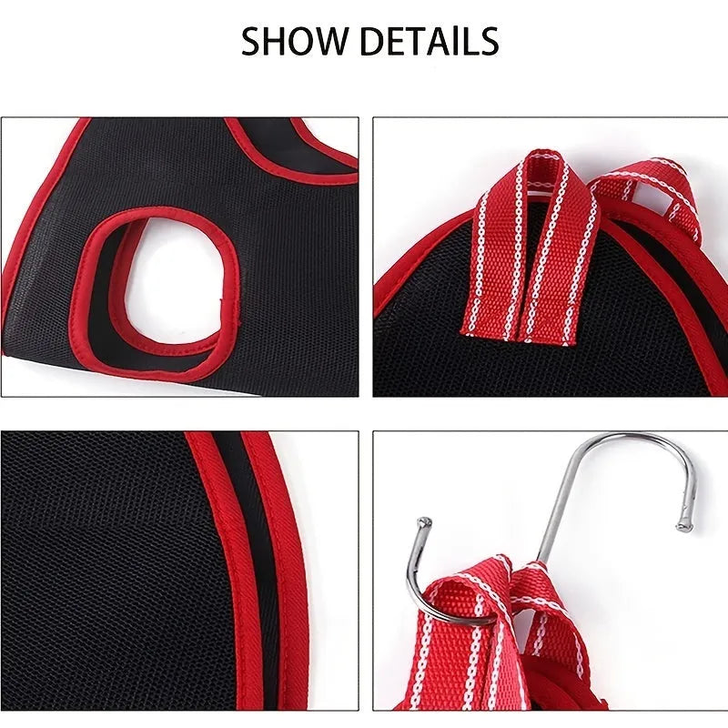 Pet grooming hammock restraint bag for cats and dogs hanging for nail cutting and bathing
