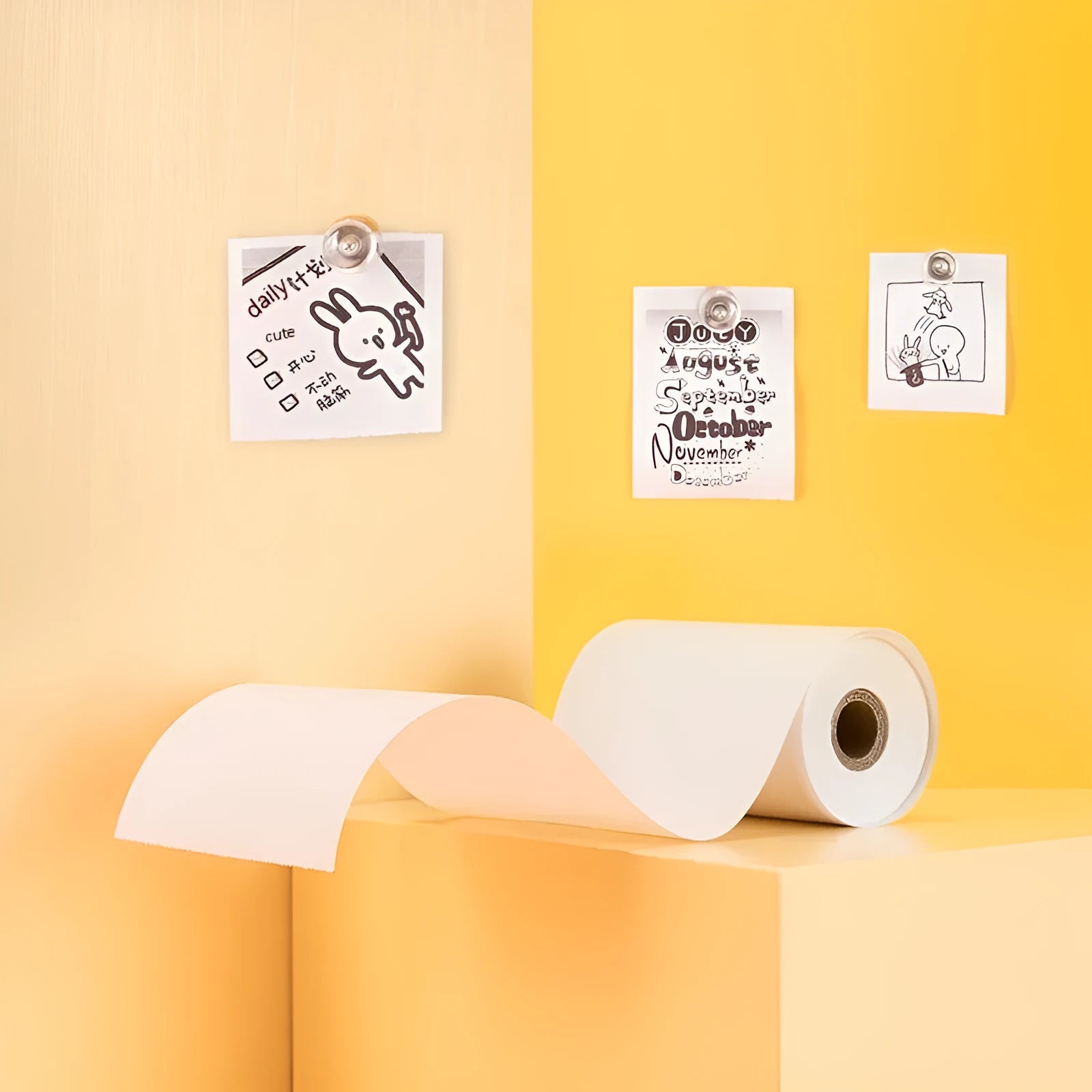 Three rolls of 57x30mm thermal paper for small thermal printers
