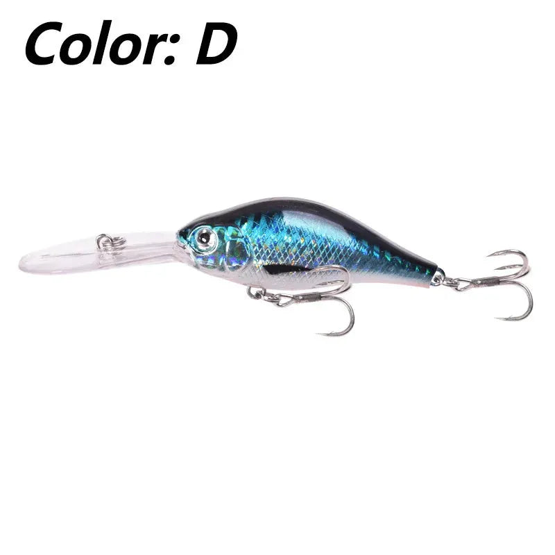 10.5cm hard plastic Mino Lure fishing bait in assorted colours for deep diving predator fishing