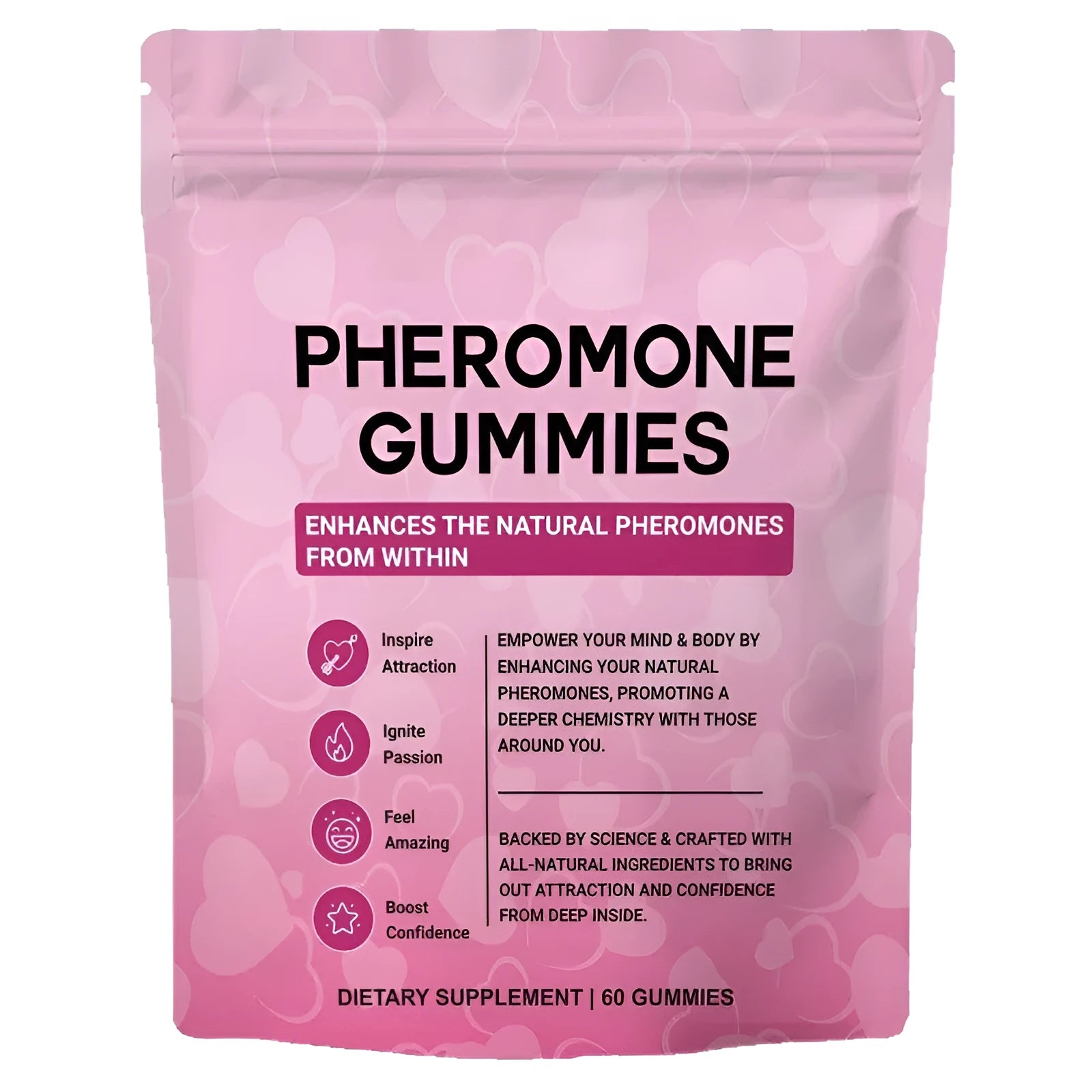 Pack of PHEROMONE GUMMIES gummy candies 60 tablets supplement