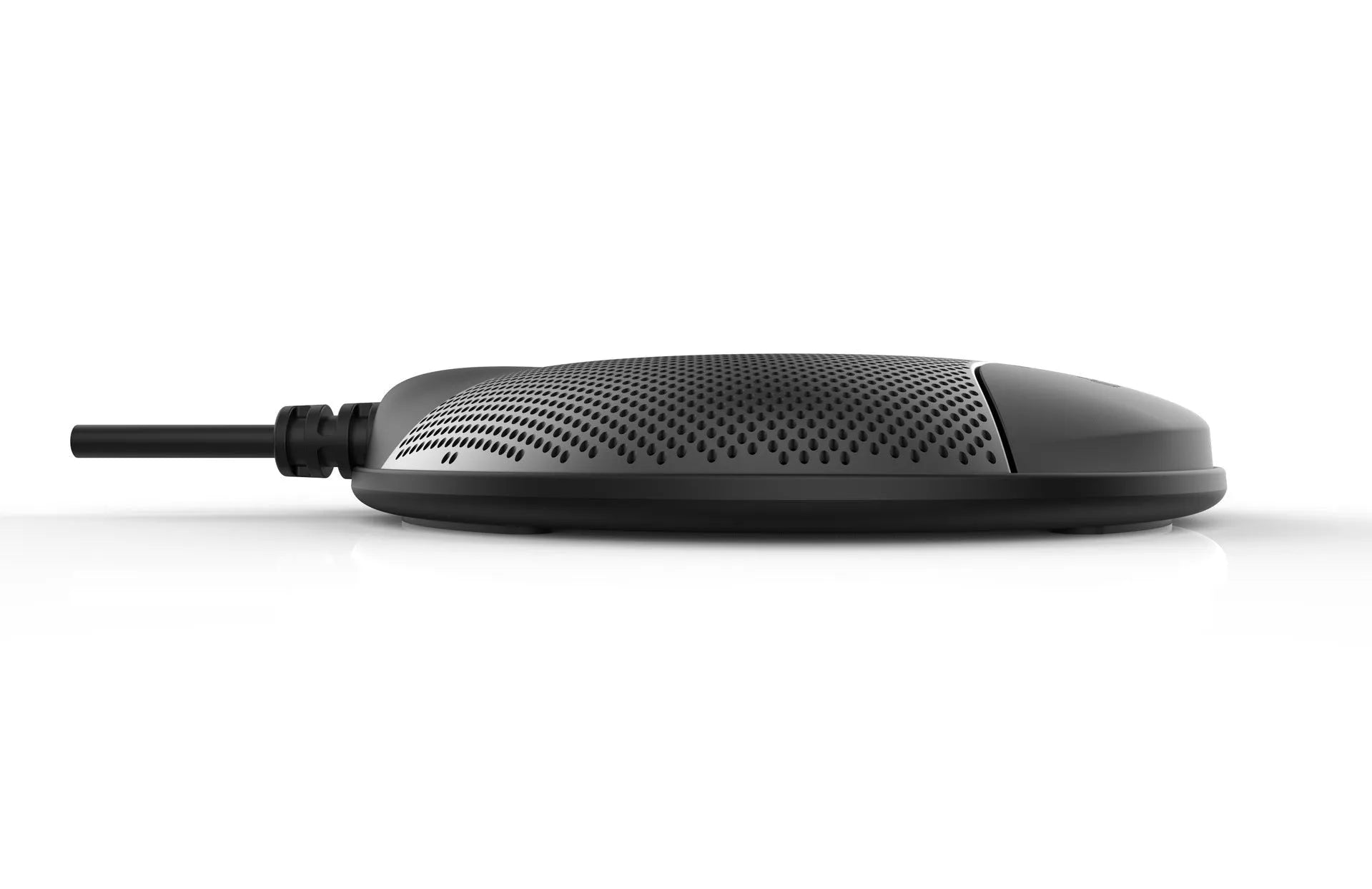 Black A7 USB condenser microphone for conference calls and gaming voice chat