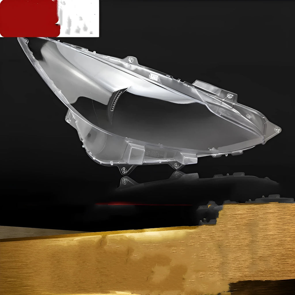 Mazda 3 headlight replacement cover with pre-applied adhesive for 14-16 and 17-19 Exela models.