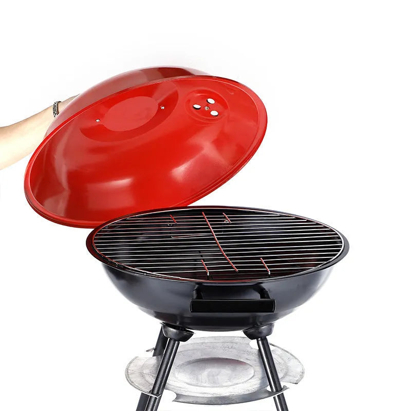 Portable 14-inch Apple stove barbecue oven with iron construction